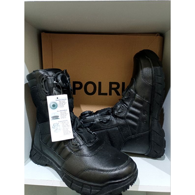 Sepatu PDL tali putar jatah POLRI