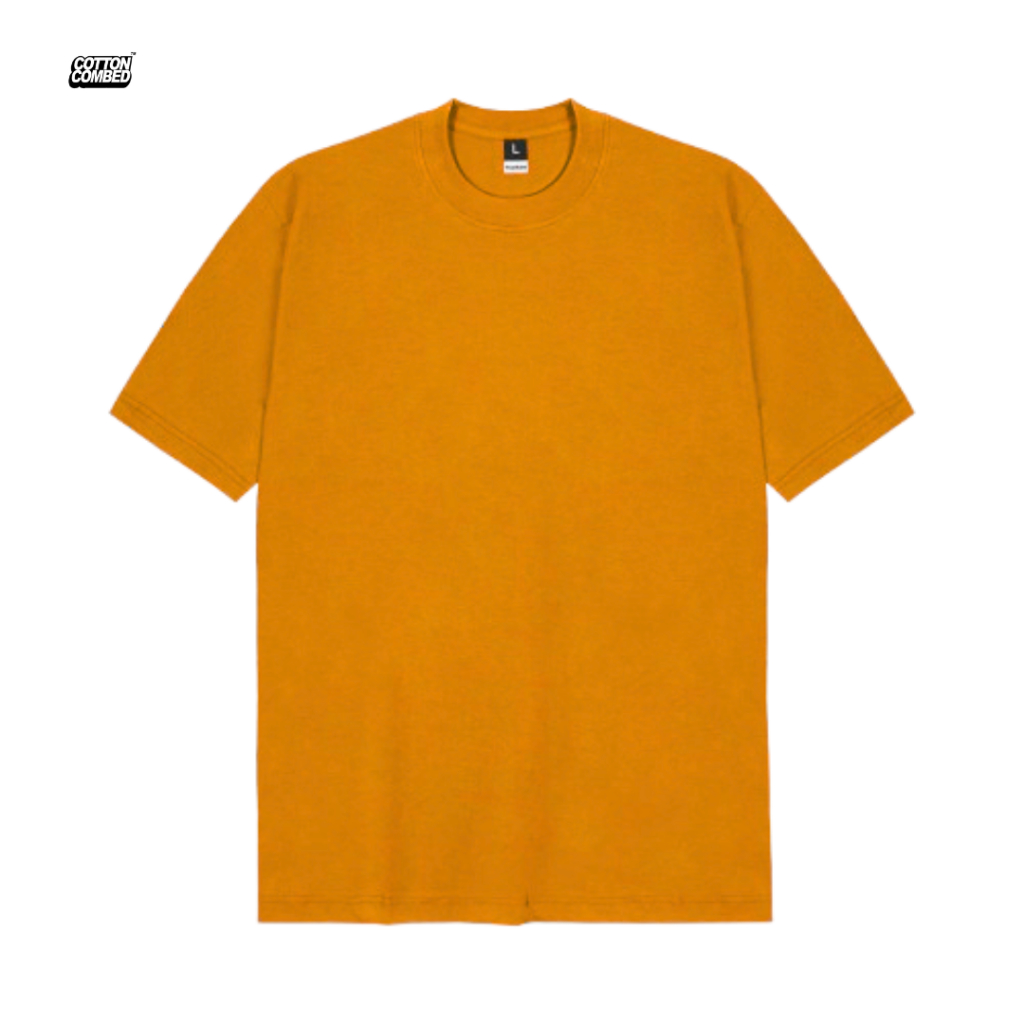 Cottoncombed | Kaos Polos Kunyit | Basic Tees | Kaos Polos Premium | Kuning