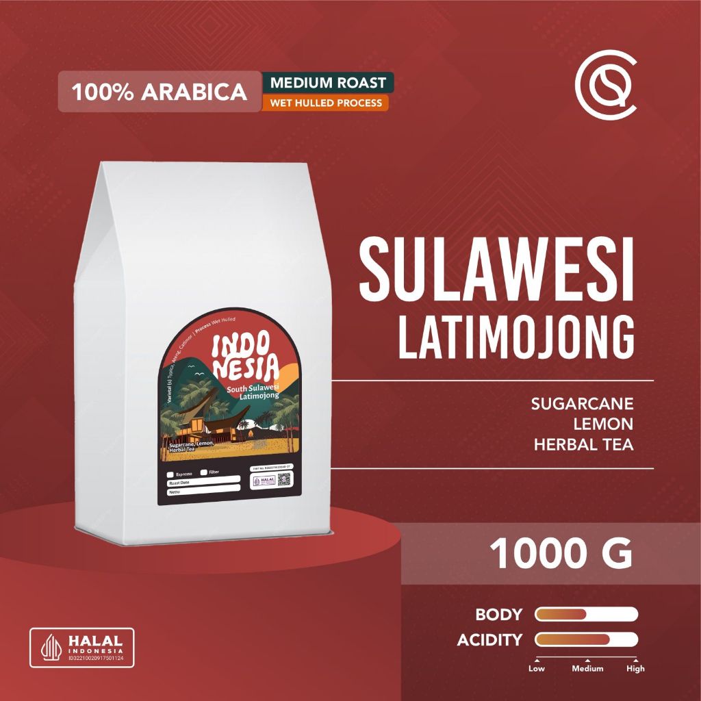 

NOAH'S BARN SOUTH SULAWESI Latimojong Wet Hulled Espresso 1Kg