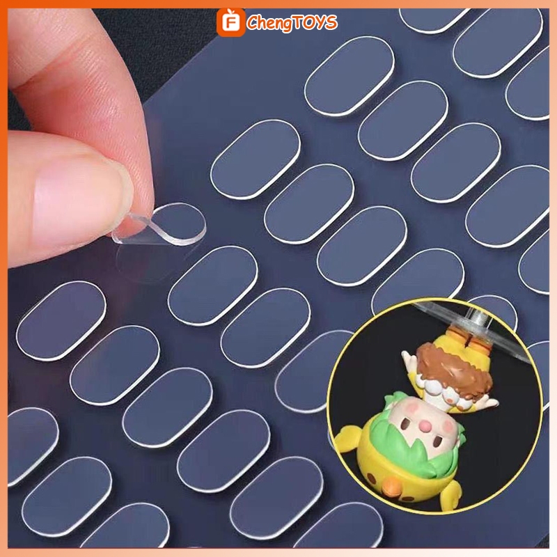 

FChengTOYS 1 Lembar Dot Lem Glue Transparan dan Elastis Perekat Balon/Boneka Tetap Glue