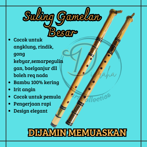Suling Bali / Suling Bambu /Suling Gamelan / Suling Musik / suling gong kebyar