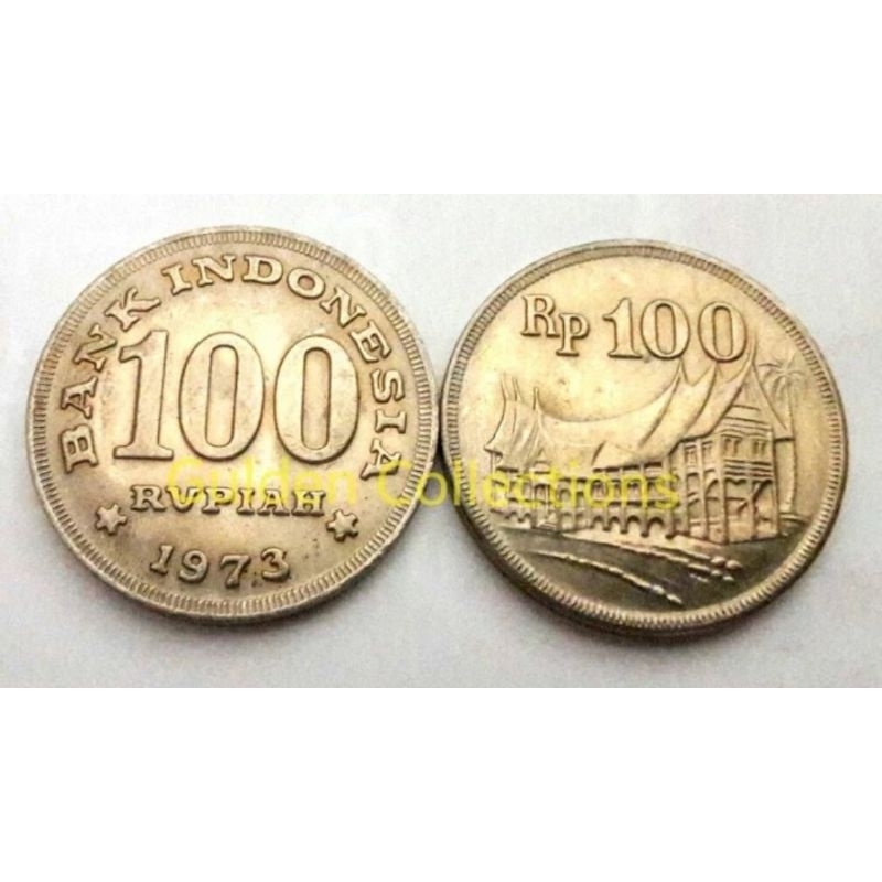 100 rupiah koin tebal 1973 kilap