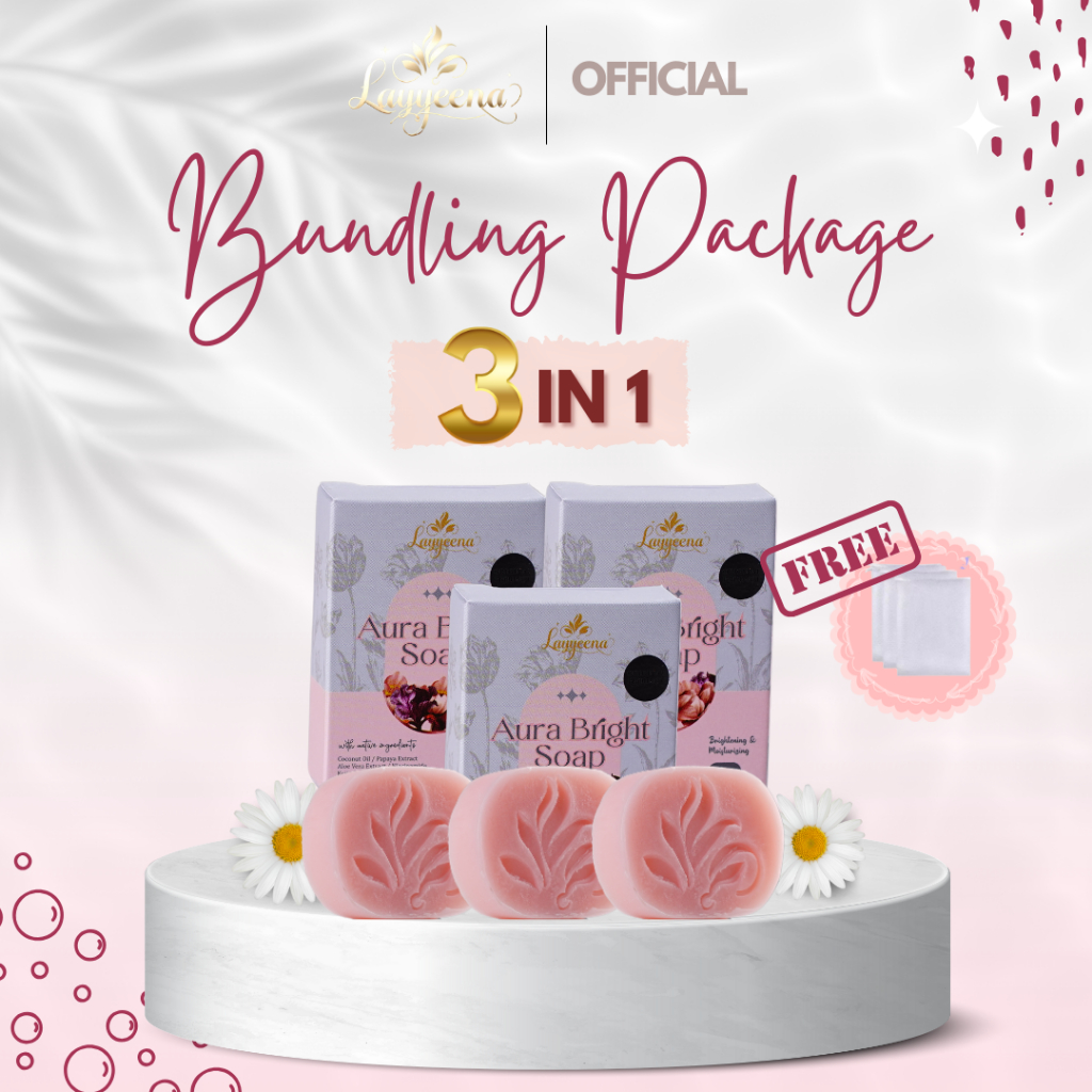 PAKET 3in1 LAYYEENA AURA BRIGHT SOAP