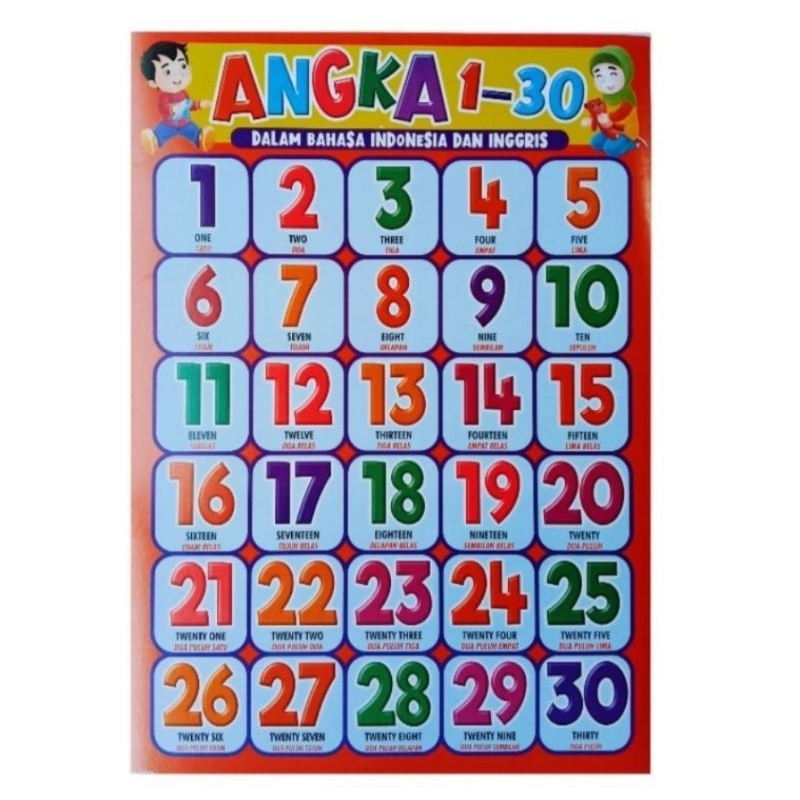 POSTER EDUKASI ANAK POSTER ABJAD POSTER HEWAN