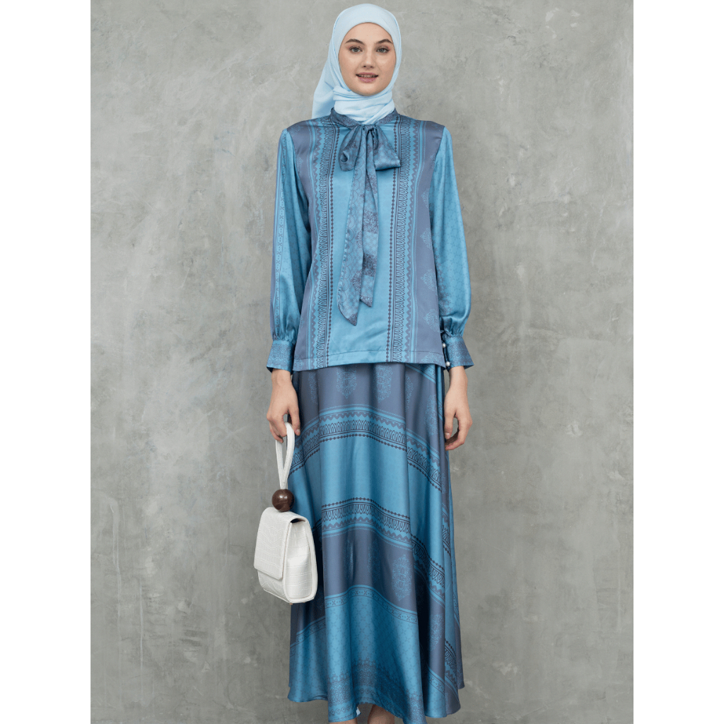 Amal Signature Studio Aisha set (Blue Biru)