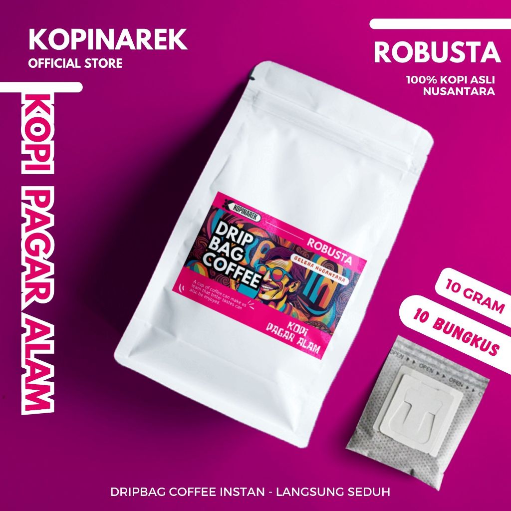 

Kopi Isi 10 Dripbag Robusta PAGAR ALAM Coffee Drip Bag Sachet Asli Bubuk Souvenir Pernikahan