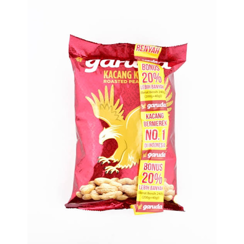 

kacang kulit garuda 180g - kacang kulit bawang garuda - garuda kacang kulit