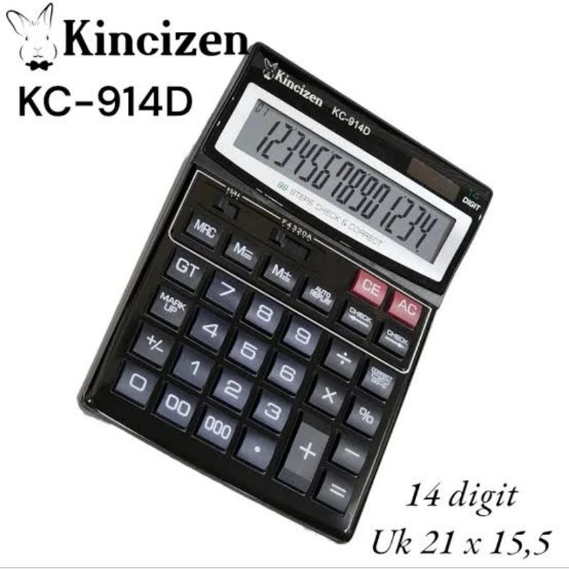 

KINCIZEN KC 914D KALKULATOR 14 DIGIT TWO WAY POWER