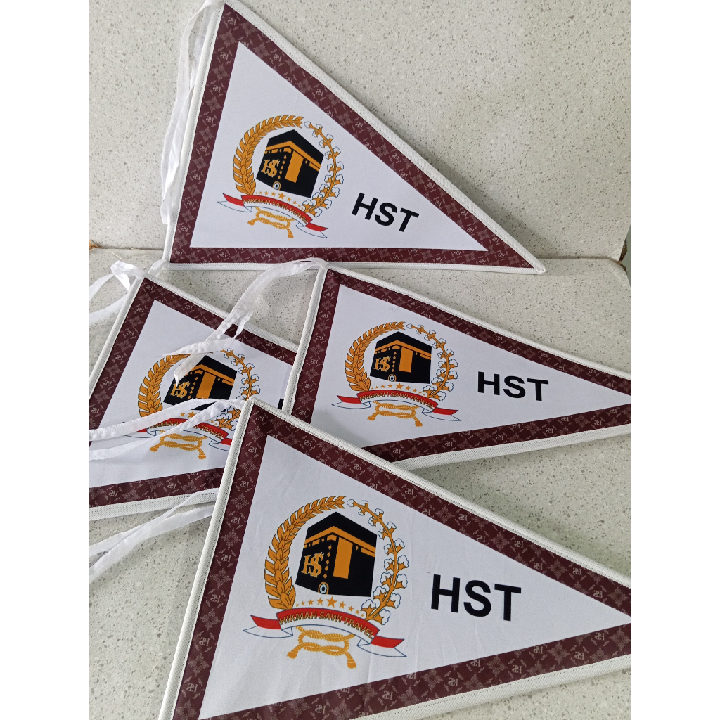 Bendera Travel/Bendera Segitiga Tour Custom/Bendera Segitiga Custom Printing