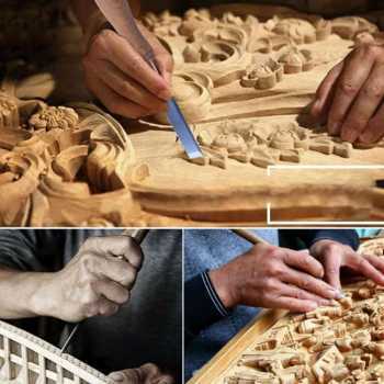 

Ginflash Set Pisau Ukir Pahat Kayu 12 in 1 Wood Carving Art Knife - OE12