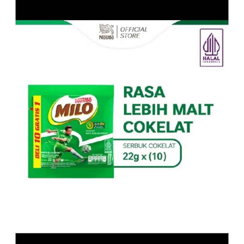 

MILO Activ-Go susu coklat kemasan sachet Renceng ISI 10