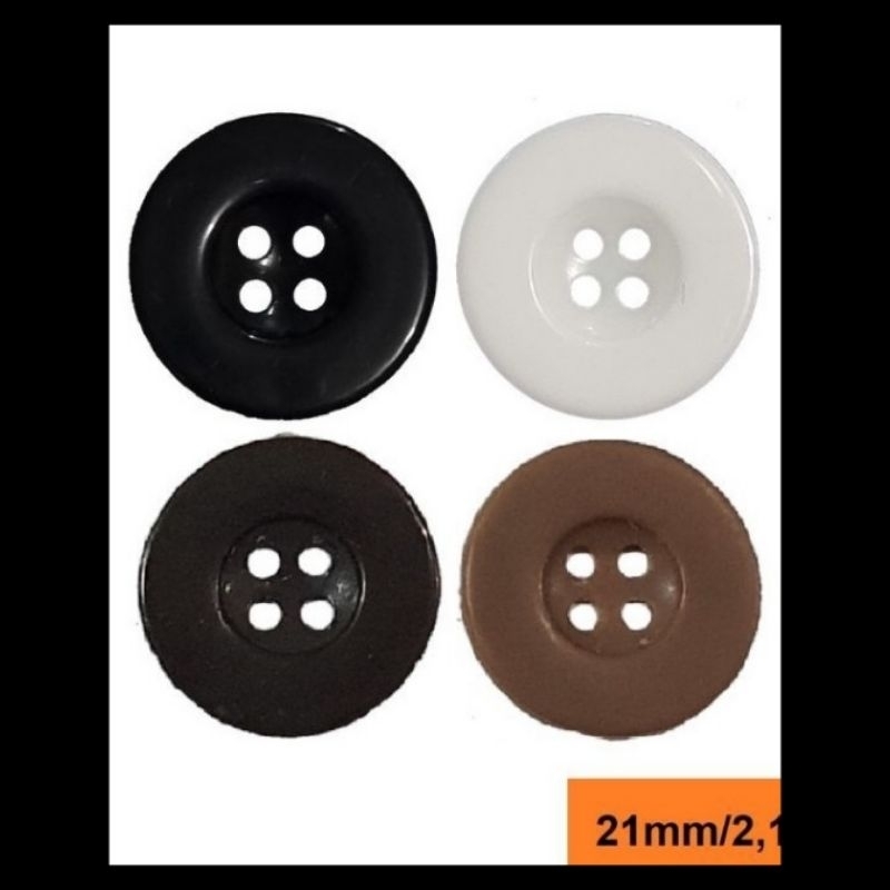 KANCING BAJU SAFARI ISI 3BIJI