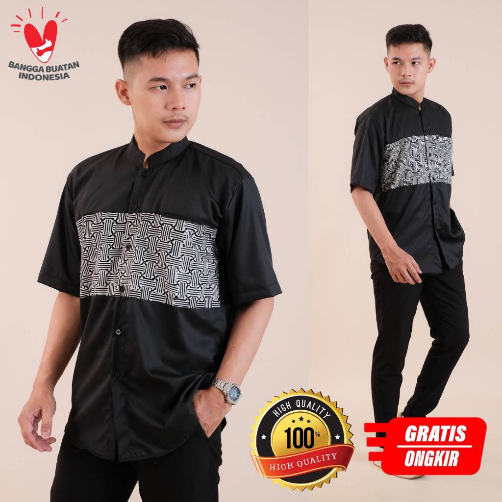 Kemeja Koko Hitam S Moslem Wear Safi