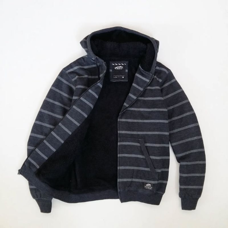 Vans Striped Small Logo Hoodie (Second/Bekas)