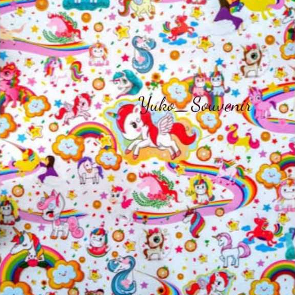 

Kertas Kado Unicorn Tebal Glossy Kertas Kado Anak Karakter Unicorn Mengkilat