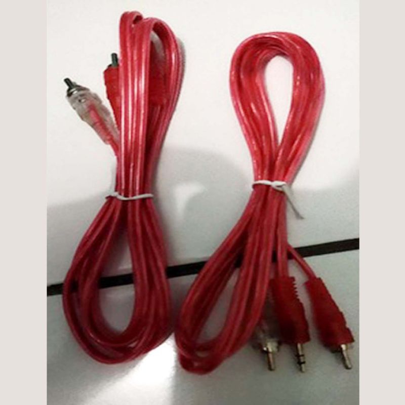 Jek Jeck Kabel Audio Jack 2 in 1 3.5mm dari HP ke Speaker aktif Salon