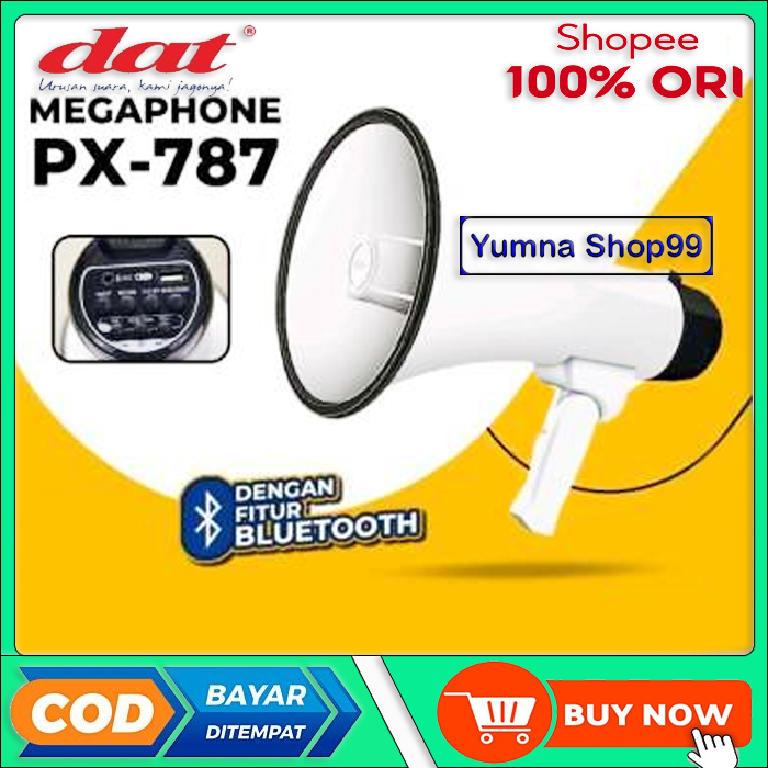Megaphone Speaker Corong Toa DAT PX 787 + Battery Charger Bluetooth