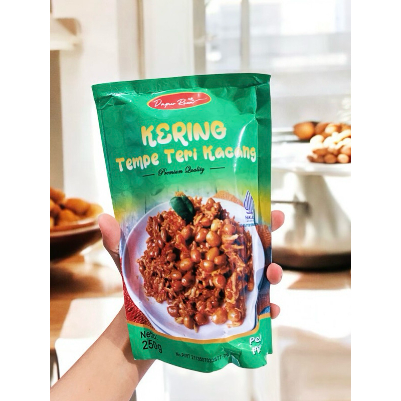 

Kering tempe Teri kacang 250Gr HALAL/ kering Tempe Balado/ Kering Tempe Pedas Manis / Sambal goreng tempe / Sambal Goreng Teri / Sambal teri / Orek tempe kacang/ Orek kering tempe / Kering tempe kiloan