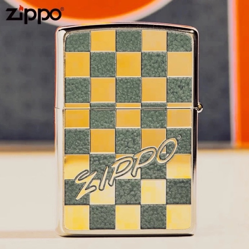 Korek Api Zipo Chessboard Original Ping Sound
