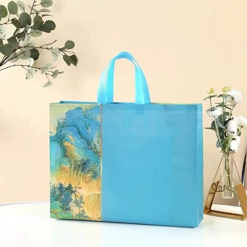 

Goodiebag edisi imlek biru tas hampers imlek