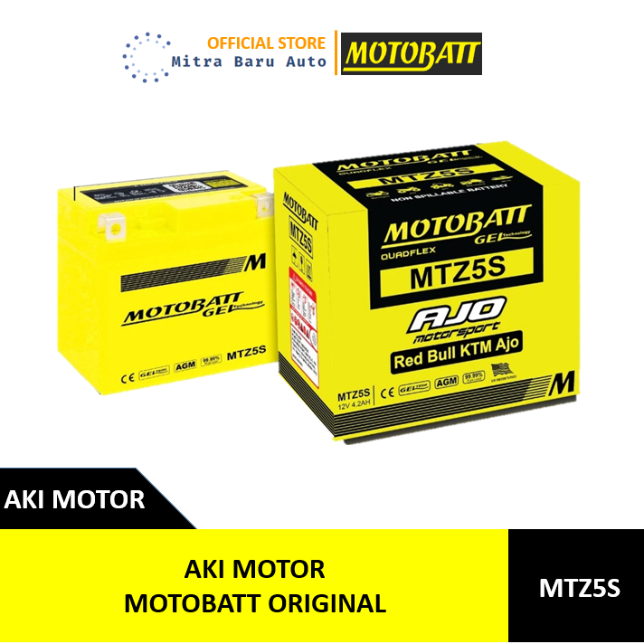 Aki Original Motobatt New Mio, Fino, X-Ride