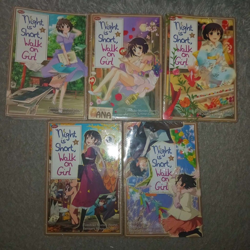 Komik SET Night is Short, Walk on Girl 1-5 Tamat (Tomihiko Morimi & Ranmaru Kotone)