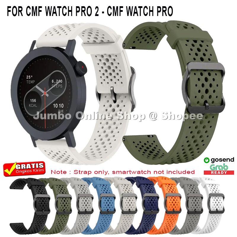 Strap Tali Jam CMF WATCH PRO 3 - CMF WATCH PRO 2 - CMF WATCH PRO by Nothing - Model Dothole Silicone