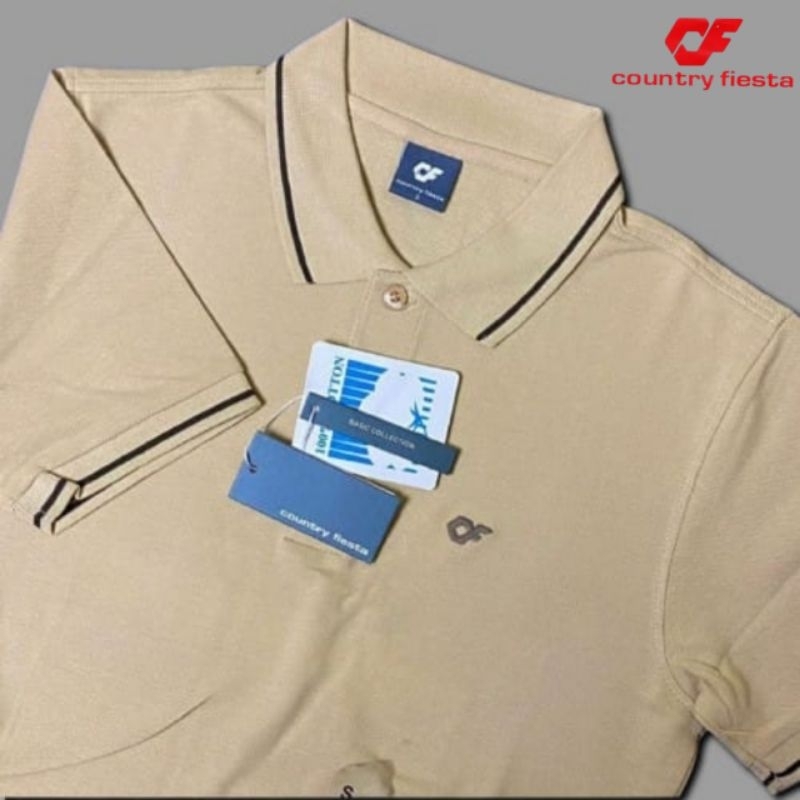 kaos polo country fiesta lengan pendek/kaos polo brended/pria wanita/polo branded