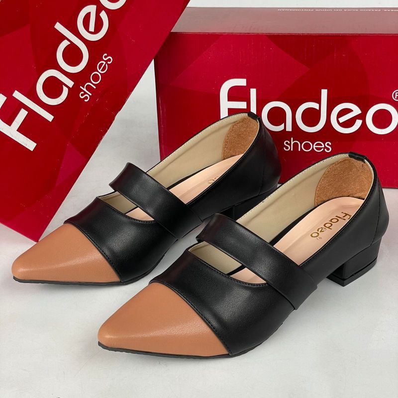Fladeo sepatu pantofel wanita heels 3 cm L22