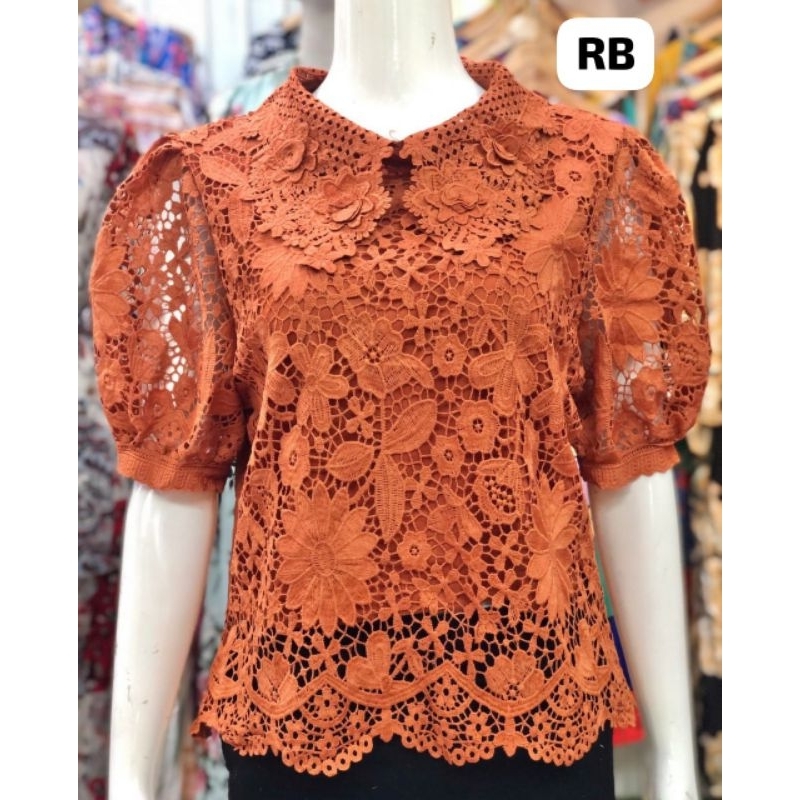 An an atasan brokat bangkok model crop terbaru