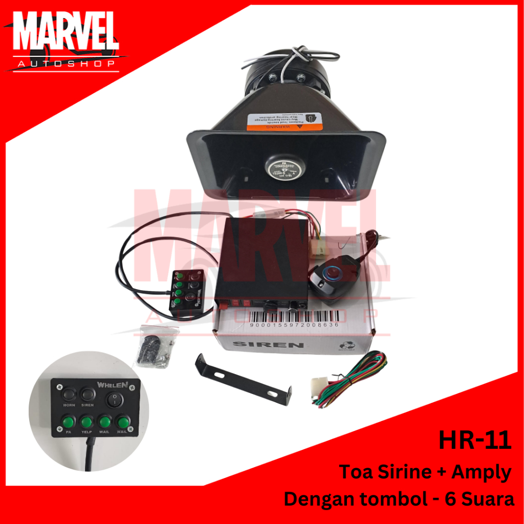 TOA SIRINE AMPLY SET / TOA AMPLY ADA TOMBOL / SIRINE POLISI PATWAL AMBULANCE