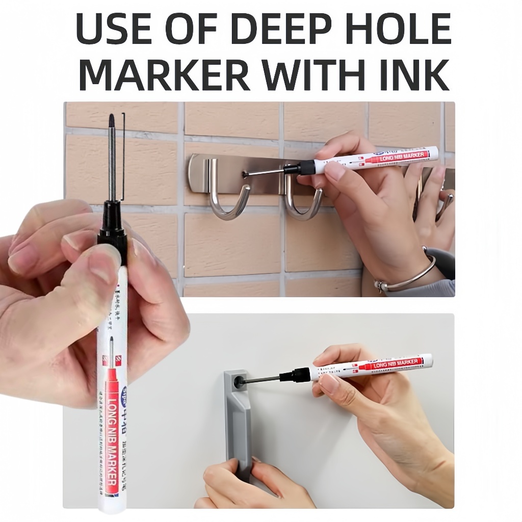 

Spidol ujung panjang permanen Waterproof Long Nib Marker Universal Murah High Quality Original