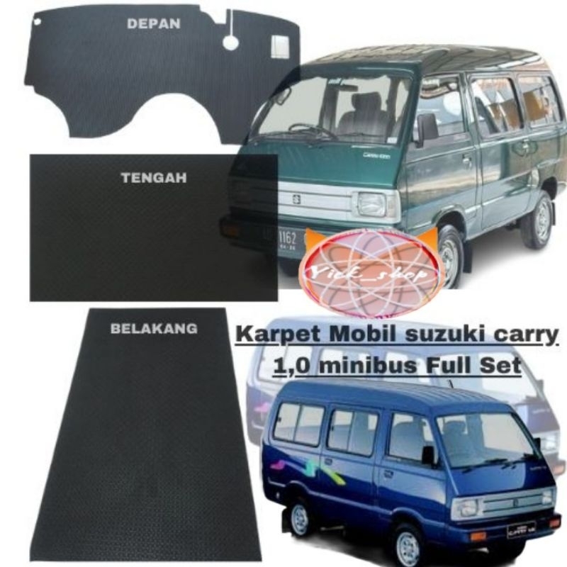 karpet mobil carry 1.0 minibus fullset / Matras alas kaki Mobil Suzuki carry 1.0 minibus siap pasang