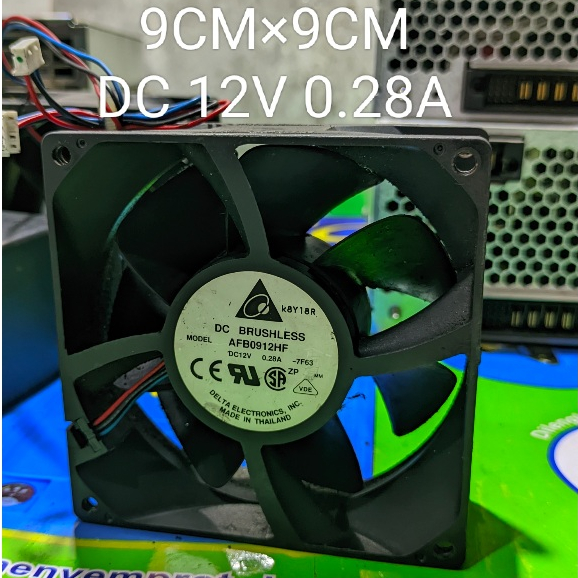 kipas fan dc 9cm×9cm dc 12v 0.28A