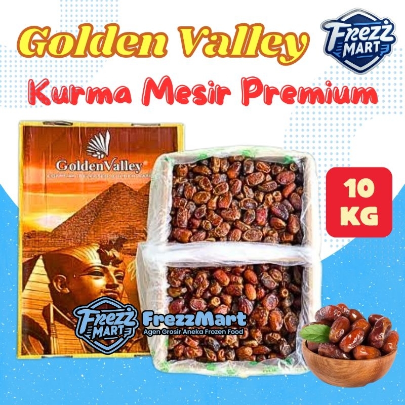

Dus 10KG Kurma Mesir Premium Golden Valley Korma Madu Asli Madinah
