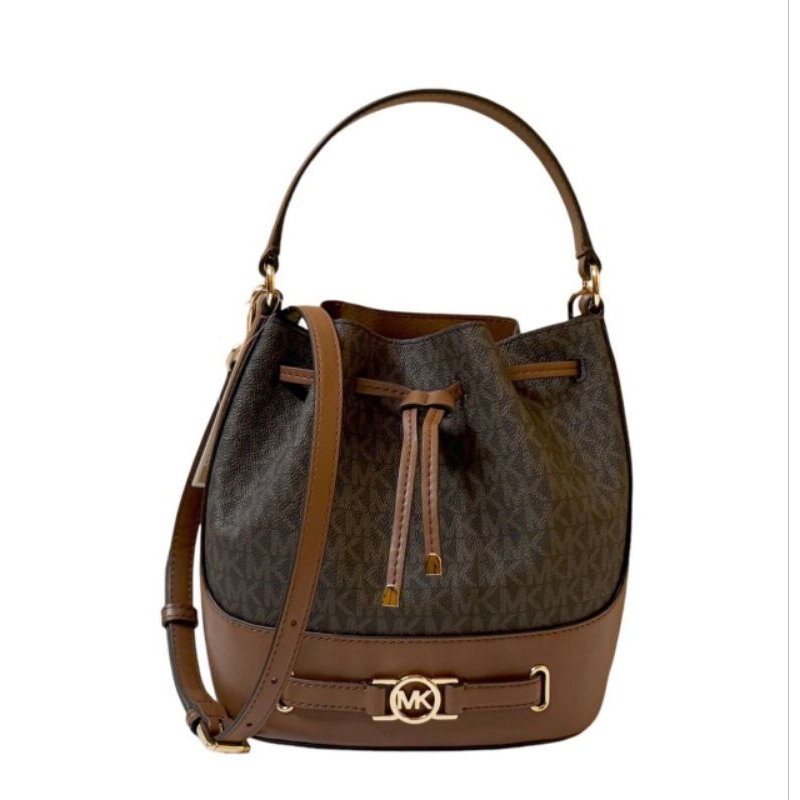 Mk Reed medium bucket messenger leather sig brown m