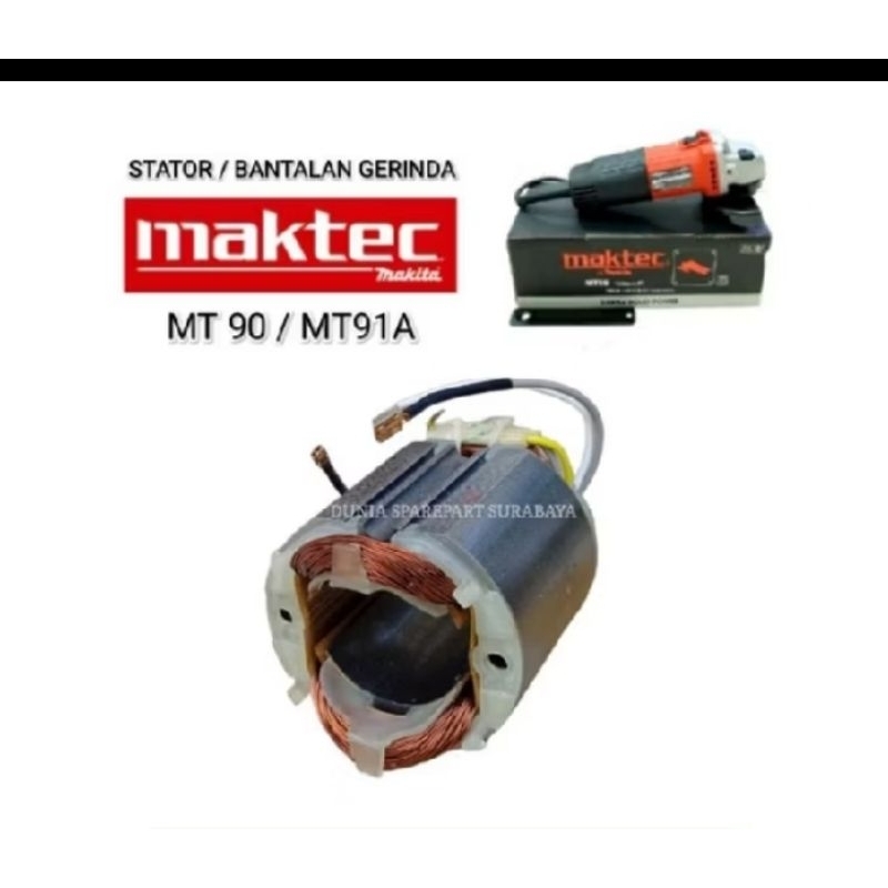 TERJANGKAU Stator Mesin Gerinda Maktec MT90 / MT 90 / MT91A / Makita MO900B / Rumah Armature Bantala