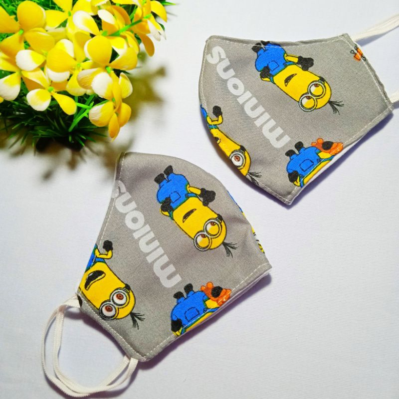 MASKER ANAK MINION | MASKER ANAK KARAKTER | MASKER ANAK ANAK