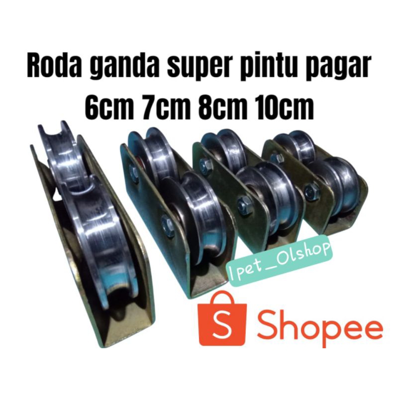 RODA BESI SUPER GANDA 6cm 7cm 8cm 10cm /RODA BESI SUPER GANDA UNTUK PAGAR BESI,KAYU/RODA SUPER BESI 