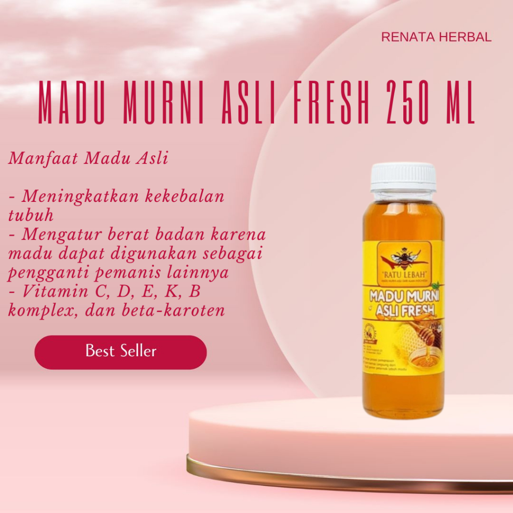 

Original Madu Murni Asli Fresh 250 ml Madu Mentah Raw Honey Ratu Lebah