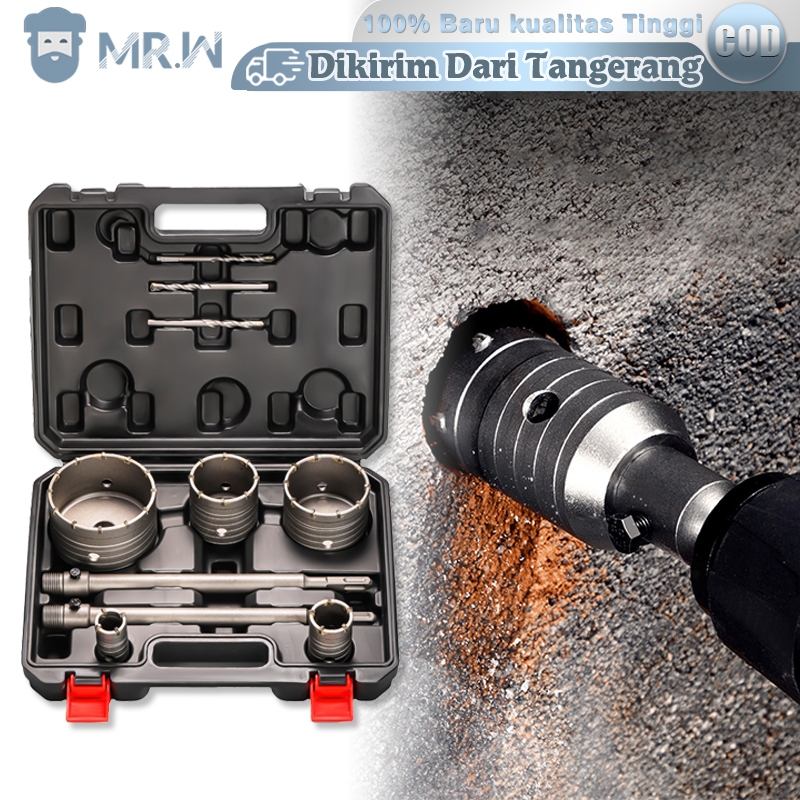Mata Bor Lubang Tembok Set Hole Saw Set Mata Bor Lubang Beton Multifungsi Mata Bor Pelubang Tembok