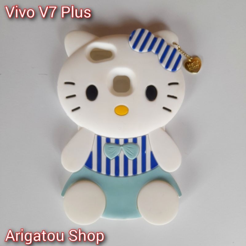 Vivo V7 Plus Case Softcase Boneka 3D Karakter Hello Kitty