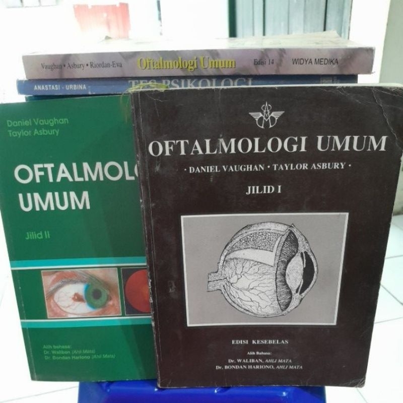 OFTAMOLOGI UMUM jilid 1,2(DANIEL VAUGHAN -TAYLOR ASBURY)BUKU SECOND ORIGINAL)