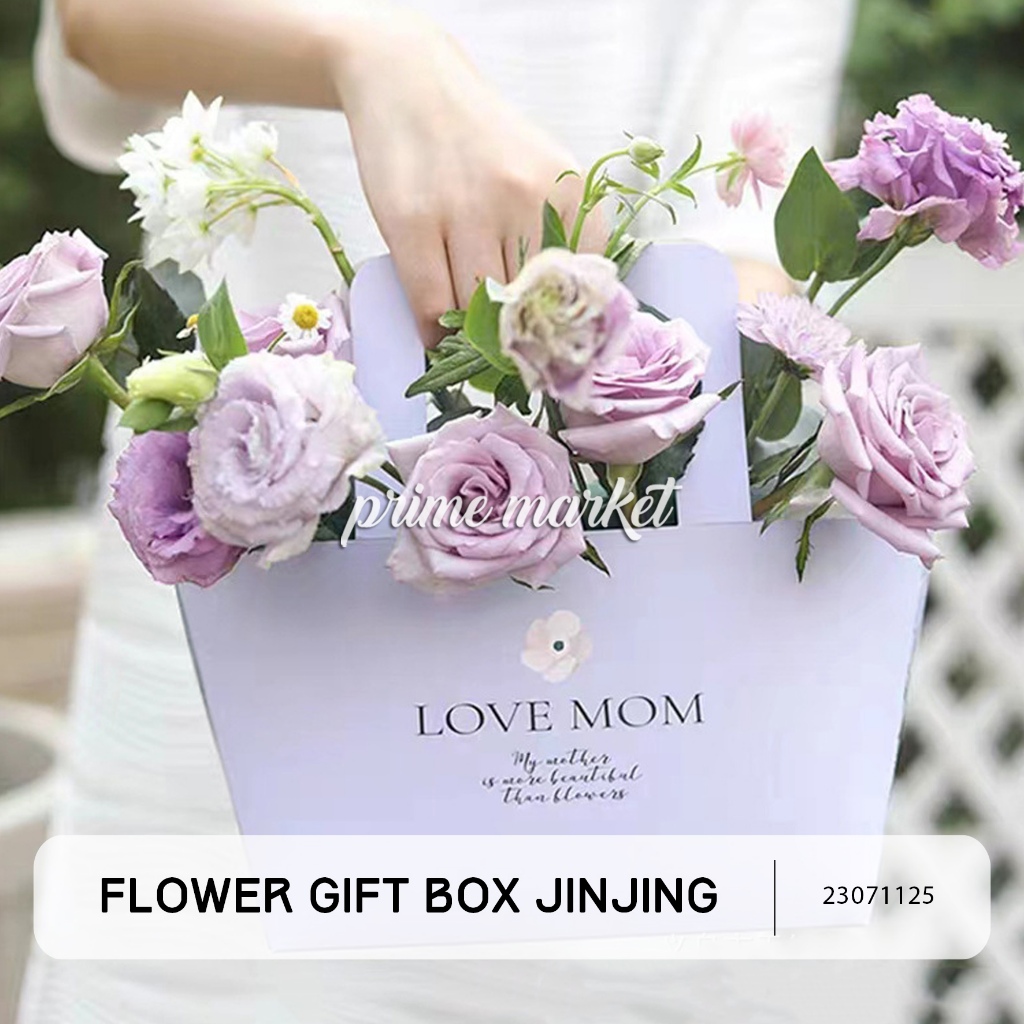 

Flower Box Kotak Bunga Box Bunga Tenteng Handy Bag Florist Love Mom Mother's Day (23071125)