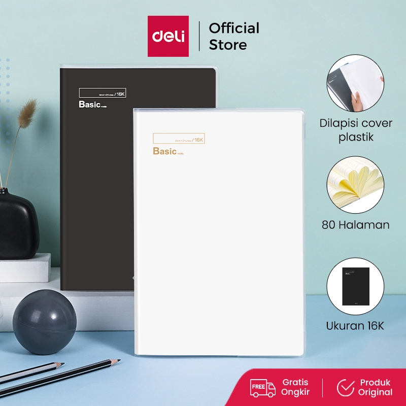 

Deli PVC Cover Notebook / Buku Catatan Agenda B5 Cover Plastik Lucu T16XX