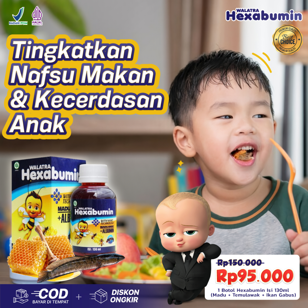 

Madu Anak Hexabumin Vitamin Otak Anak Cerdas Atasi Speech Delay Lambat Bicara Nutrisi Penambah Nafsu Makan dan Berat Badan Obat Sembelit Pelancar BAB Anak Atasi Cacingan Pada Anak Herbal Alami