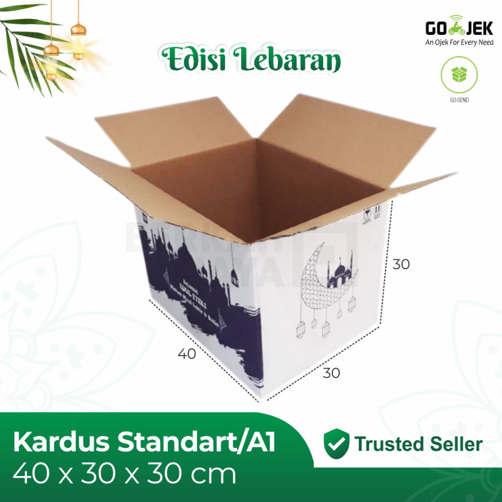 

Box Parcel 40x30x30 (Besar) Kardus/Parcel/Parcell/Lebaran/Idul Fitri/Fitri/Eid Mubarak/Ied/Eid/Mubarak/box Paket Sembako 40 x 30 x 30 cm