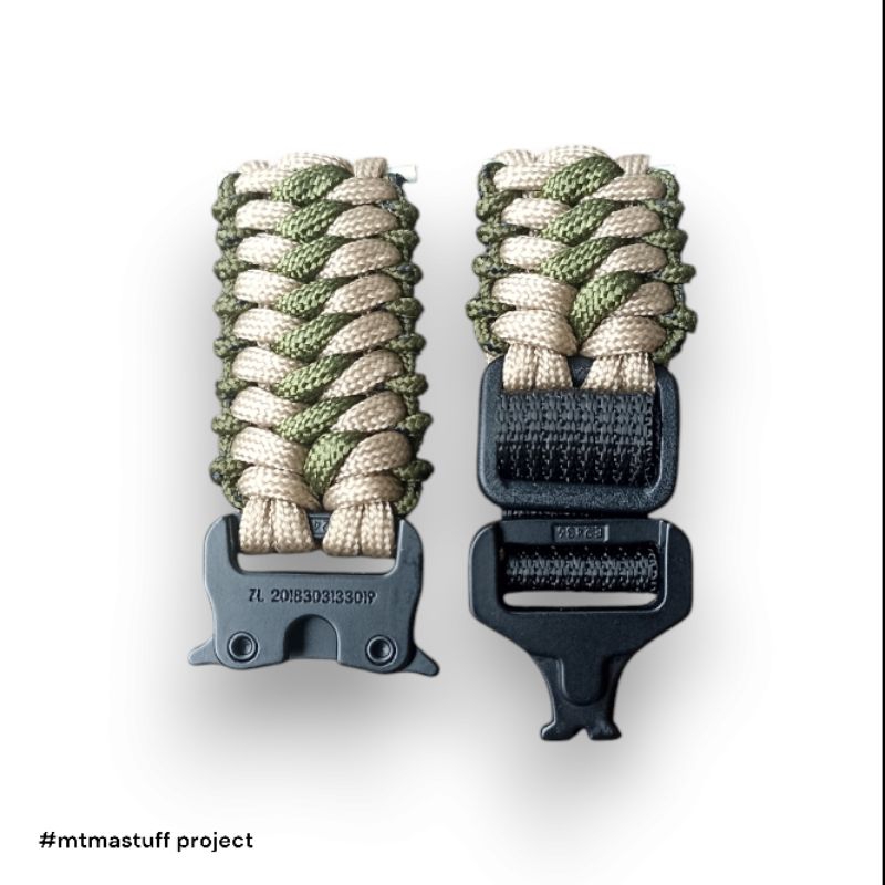 Strap jam tangan universal huawei GT4/ GT 5 paracord buckle alloy adjustable (Tidak termasuk jam)