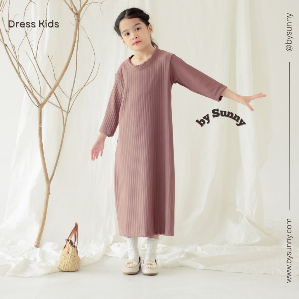 by Sunny | Dress Kids Knit Hornet - Gamis Anak - Baju Anak Rok Mengaji