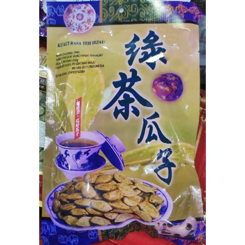

ONG Kuaci rasa teh hijau 250gr ze cemilan imlek